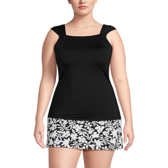 Lands End Black Takini Swim Top Size 1X $2.99 Shipping* - Picture 4 of 4